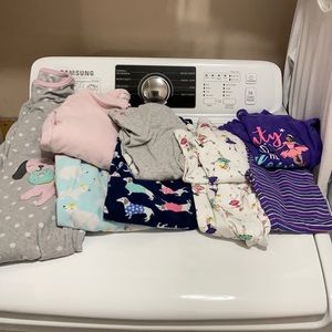 Girls size 7 lot of preowned pajamas